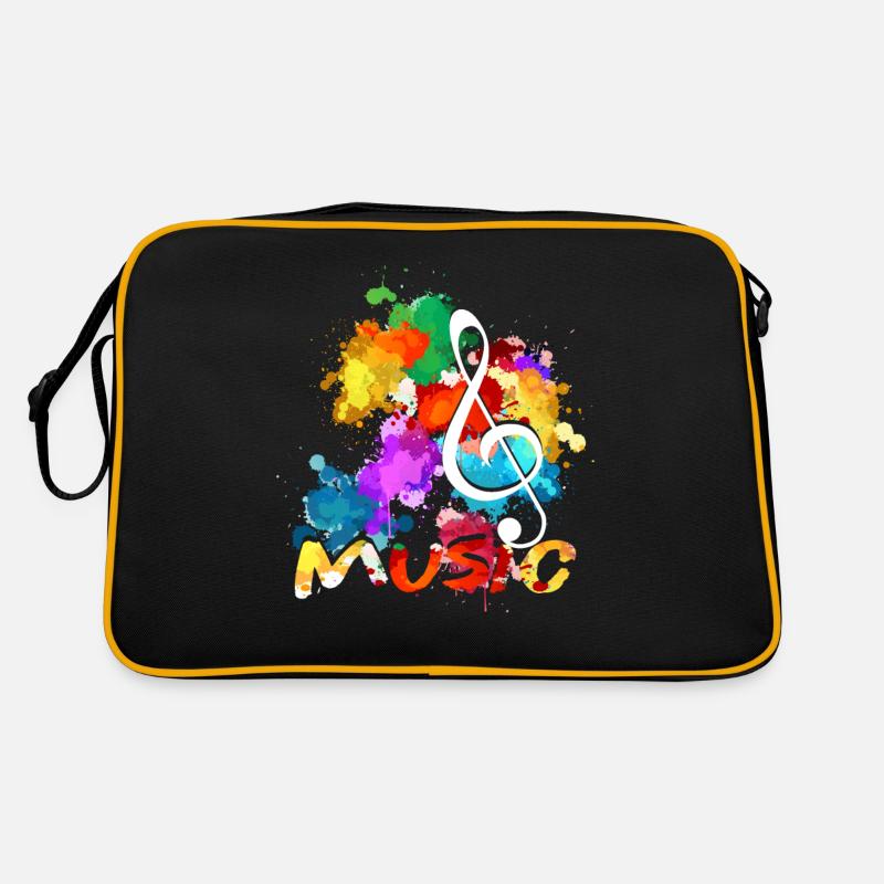 Clef musician composer Retro Bag
