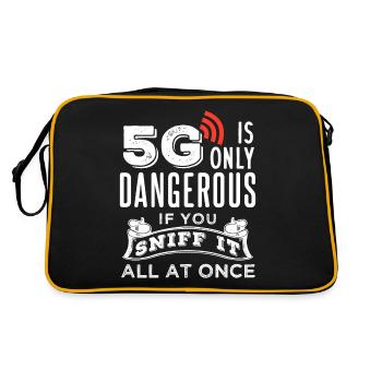 Conspiracy theory 5G - Retro Bag - black/gold - Back