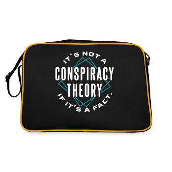 Conspiracy theory facts - Retro Bag - black/gold - Back