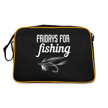 Pêche à la mouche Pêche Mouche Pêche à la mouche Pêche - Sac Retro - noir/or - Dos