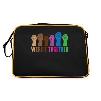 Feminist resistance human dignity justice - Retro Bag - black/gold - Back