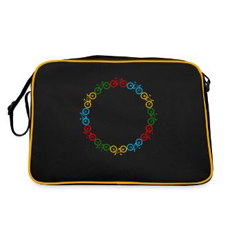 Bicycle Bike E-Bike - Retro Bag - black/gold - Back