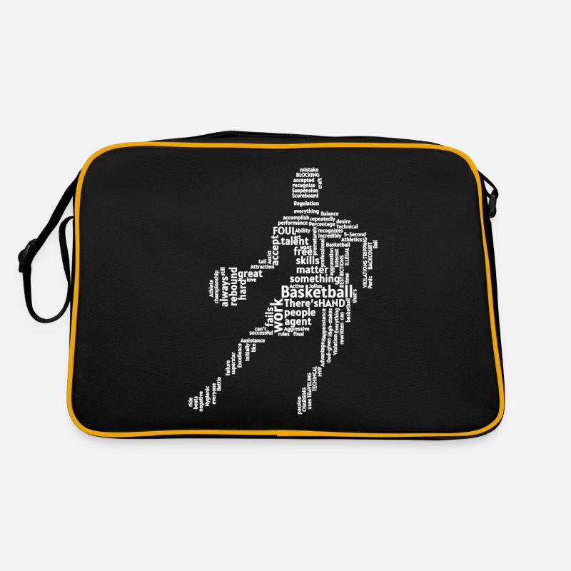 basketball - Retro Bag - black/gold