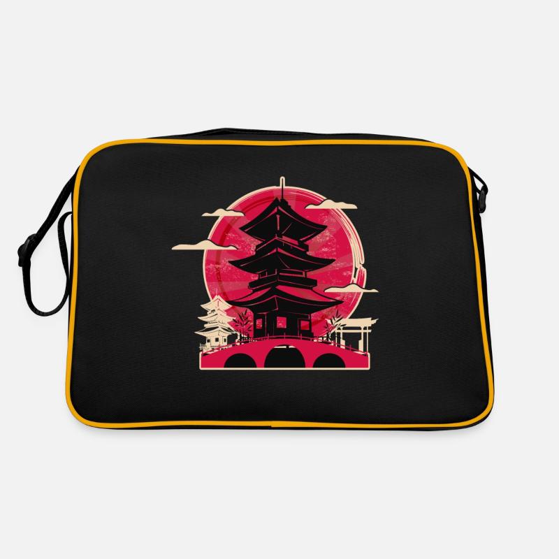 Japon - Sac Retro - noir/or