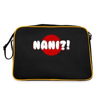 Japan - Retro Tasche - Schwarz/Gold - Hinten