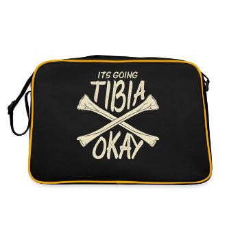 Physiotherapy Get well soon broken bones - Retro Bag - black/gold - Back