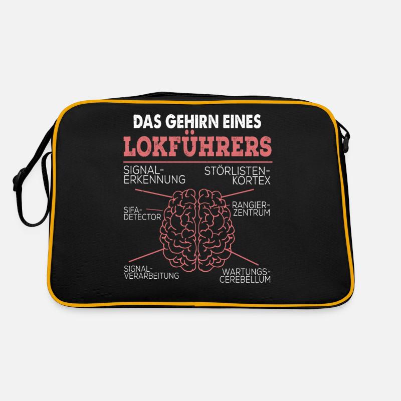 Das Gehirn Eines Lokführers Retro Tasche