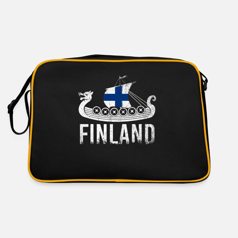 Finland viking fin Retro Bag