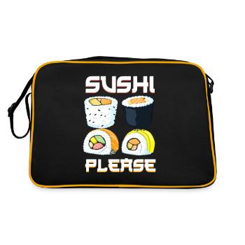 Japan - Retro Tasche - Schwarz/Gold - Hinten