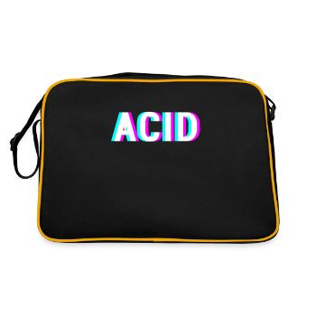 Acid - Rave Techno Party - Sac Retro - noir/or - Dos