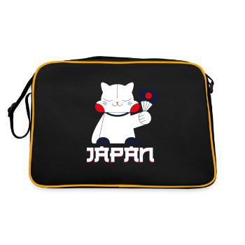 Japan - Retro Tasche - Schwarz/Gold - Hinten