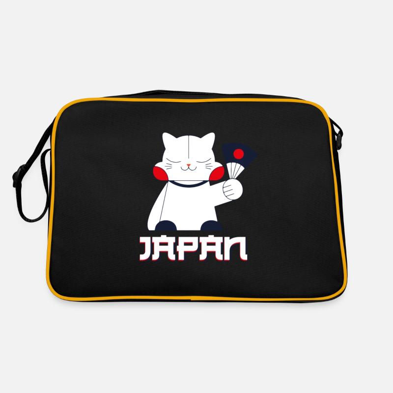 Japan - Retro Tasche - Schwarz/Gold
