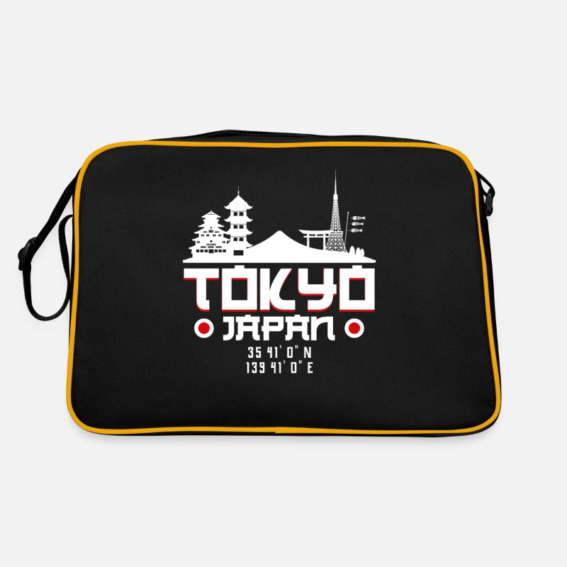 Japon - Sac Retro - noir/or