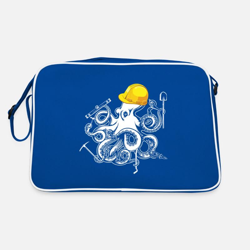 Client house building multitasking octopus octopus hard hat Retro Bag