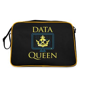 Data Queen Science R Statistics Statistician - Retro Bag - black/gold - Back