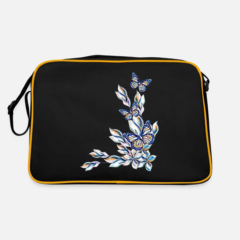 Papillons - Sac Retro - noir/or