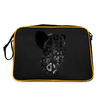 Chasseur chasseresse chasse chasse chasse sanglier de porc - Sac Retro - noir/or - Dos
