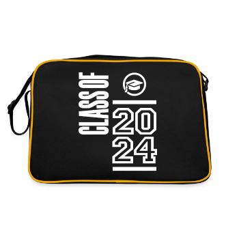 Class of 2024 - Senior Graduation School - Retro Bag - black/gold - Back
