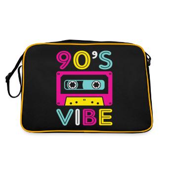 90s 90s fashion 90s music 90s party - Sac Retro - noir/or - Dos