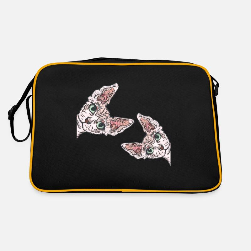 Sphynx Katze Retro Tasche