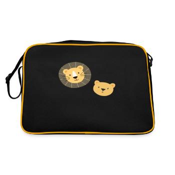 Lion - Sac Retro - noir/or - Dos