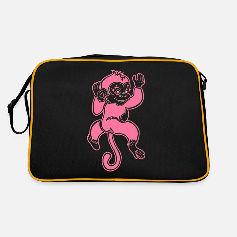J'ai un bébé singe rose mignon bébé singe mignon Sac Retro