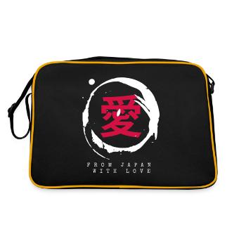 Japan - Retro Tasche - Schwarz/Gold - Hinten