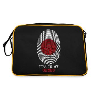 Japan - Retro Tasche - Schwarz/Gold - Hinten