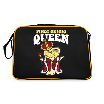 PINOT GRIGIO QUEEN - Retro Tasche - Schwarz/Gold - Hinten