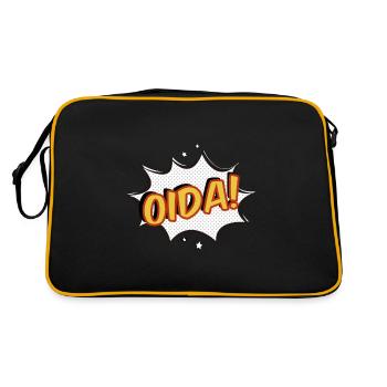 Oida Funny dialecte viennois Schmäh Bavière Autriche - Sac Retro - noir/or - Dos