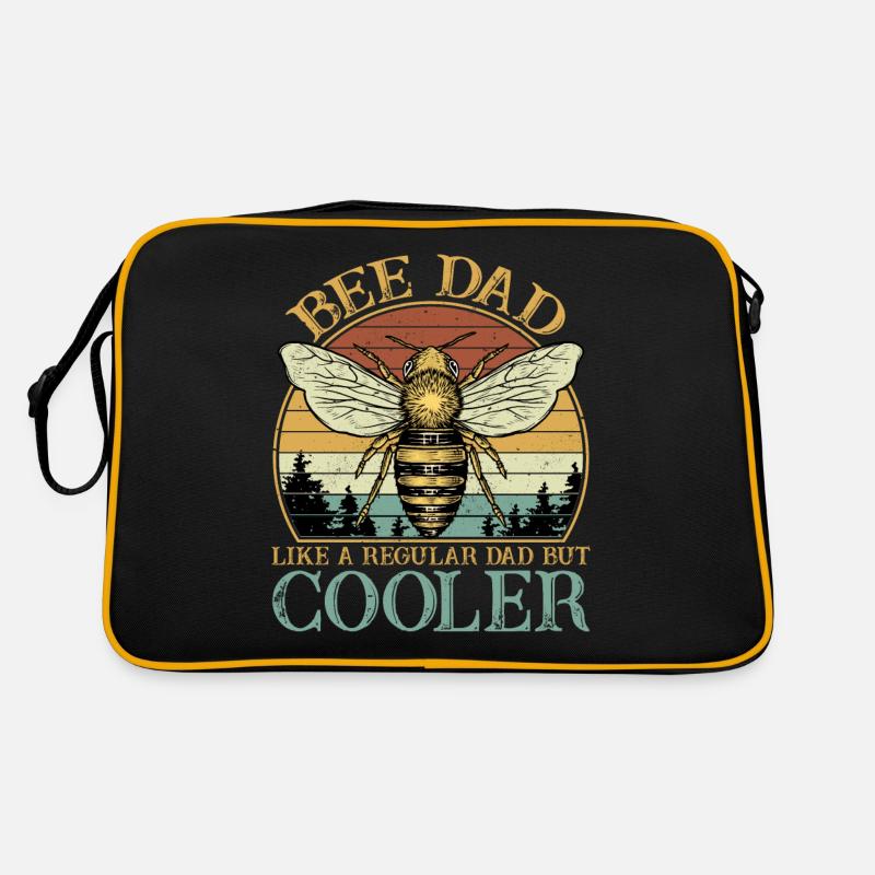Beekeeper Bee Dad Like A Regular Dad But Cooler Retro Tasche
