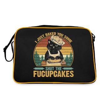 Je viens de vous faire cuire au four certains arrêtent la cuisson des fucupcakes - Sac Retro - noir/or - Dos