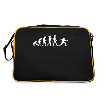 Fencing Evolution Funny Fencing Sport Fence - Retro Bag - black/gold - Back