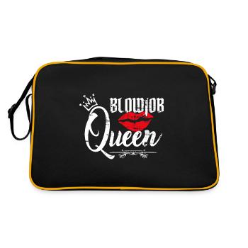 Pipe Reine Vintage Schniblow cadeau drôle - Sac Retro - noir/or - Dos