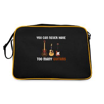 You Can Never Have Too Many Guitars - Vintage - Sac Retro - noir/or - Dos