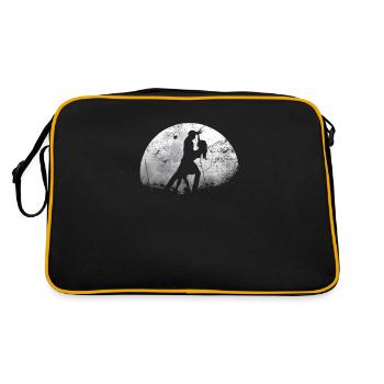 Funny saying dance dance floor dance - Retro Bag - black/gold - Back