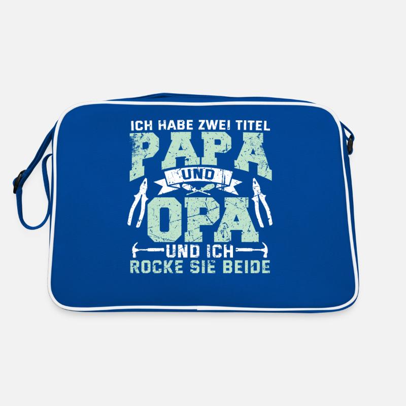 Lustig Papa Opa Spruch Handwerker Geschenk Geek Retro Tasche