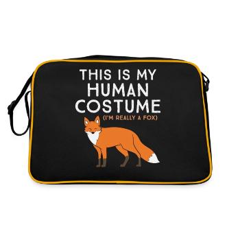 C’est Mon costume d’homme Je suis Un Renard - Sac Retro - noir/or - Dos