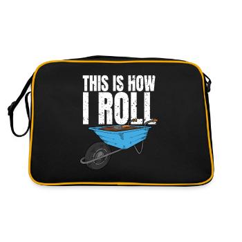 This is how I roll - allotment gardeners - Retro Bag - black/gold - Back