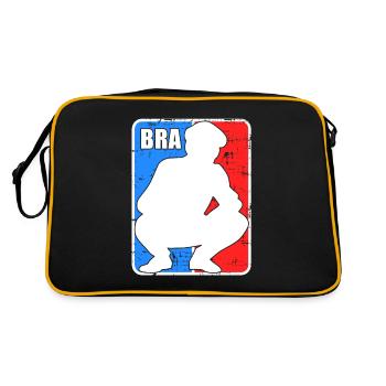 Gousse en bois en russe Bratan Bratan Russia blyad R - Sac Retro - noir/or - Dos