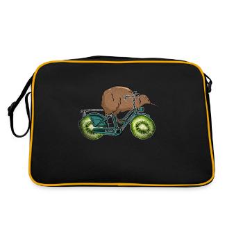 kiwi - Retro Bag - black/gold - Back
