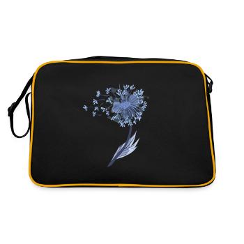 Pissenlit pissenlit graines soufflant vent symbole - Sac Retro - noir/or - Dos