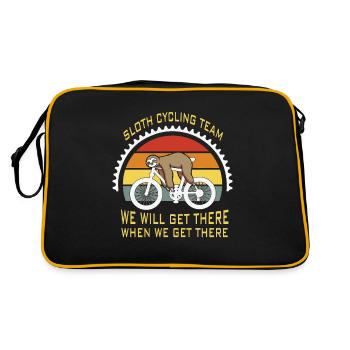 Vélo électrique - Sac Retro - noir/or - Dos