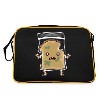 Zombie Sandwitch toast - Retro Bag - black/gold - Back