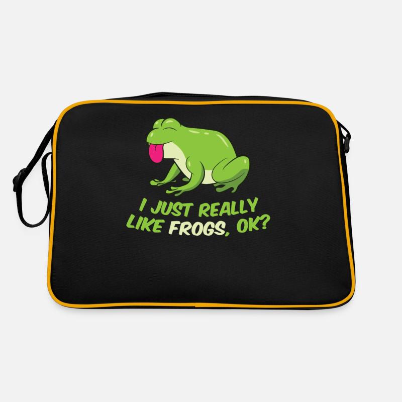 J’aime les grenouilles Tout simplement C’est une grenouille vraiment drôle Sac Retro
