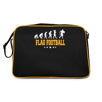 FLAG FOOTBALL - Retro Tasche - Schwarz/Gold - Hinten