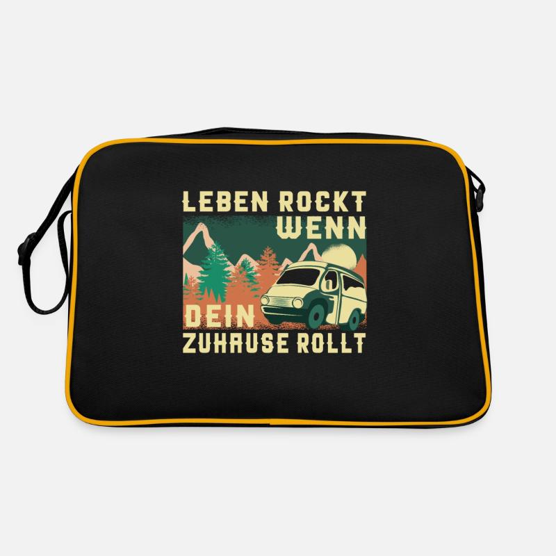 Camper Bus Van Geschenk I Caravan Camping Retro Tasche