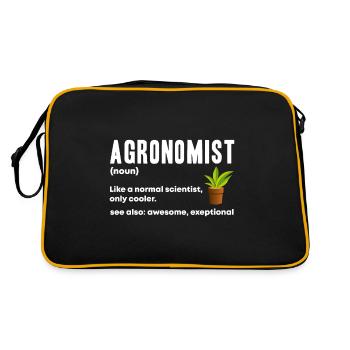 agronome - Sac Retro - noir/or - Dos