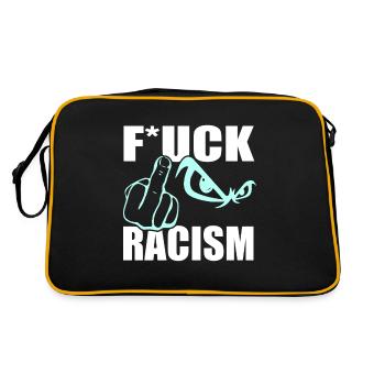 FCK Racism FCK NZS Against Right - Retro Bag - black/gold - Back