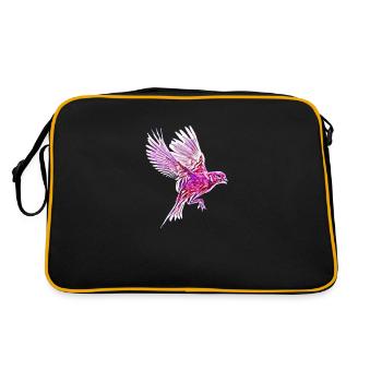 oiseau - Sac Retro - noir/or - Dos